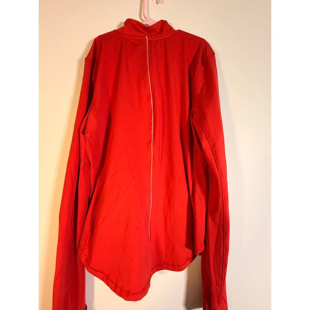 Spyder Active Womens Red Full Zip Performance Jacket SP888R Reflective Small NWT